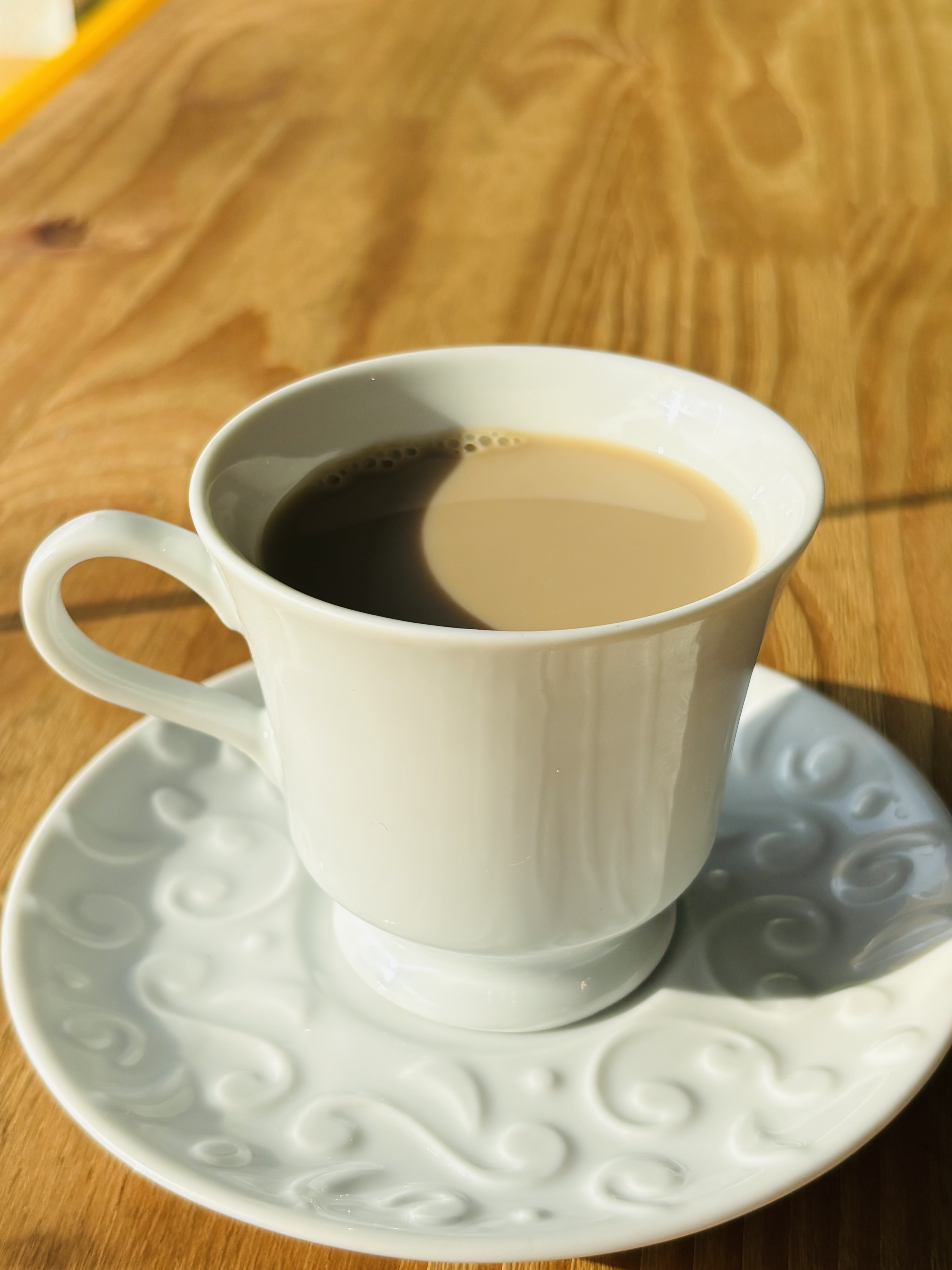 Café com leite médio